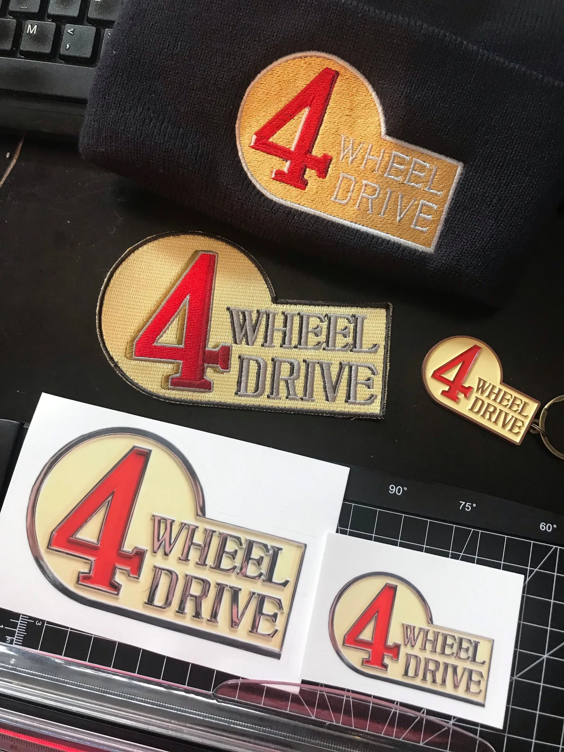 4 Wheel Drive FJ40 Toyota Land Cruiser Sticker 4WD Decal