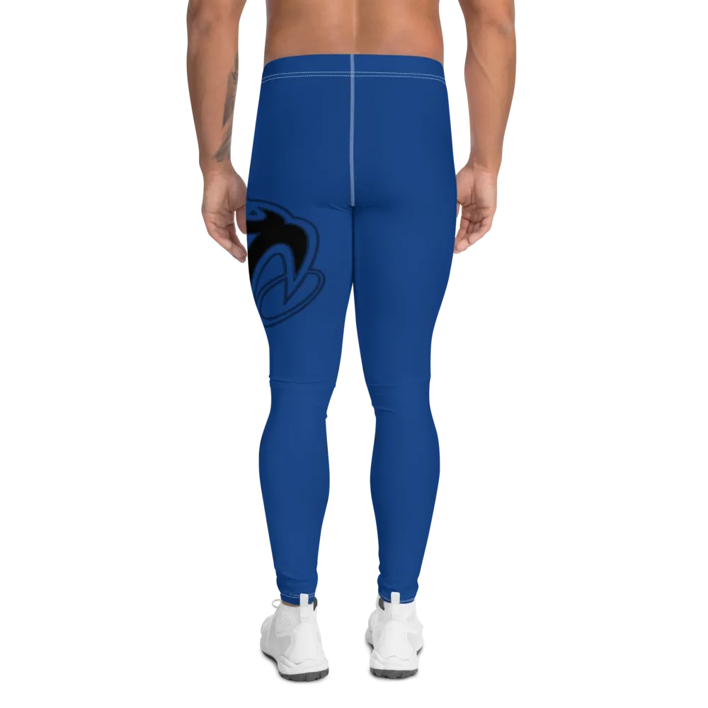 Athletic Apparatus Blue 2 Black logo White stitch V2 Men's Leggings