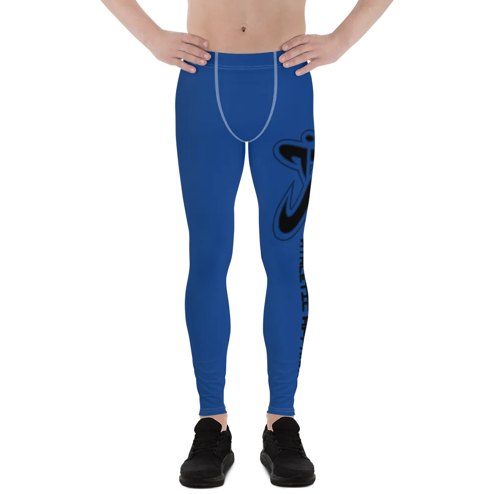 Athletic Apparatus Blue 2 Black logo White stitch V2 Men's Leggings