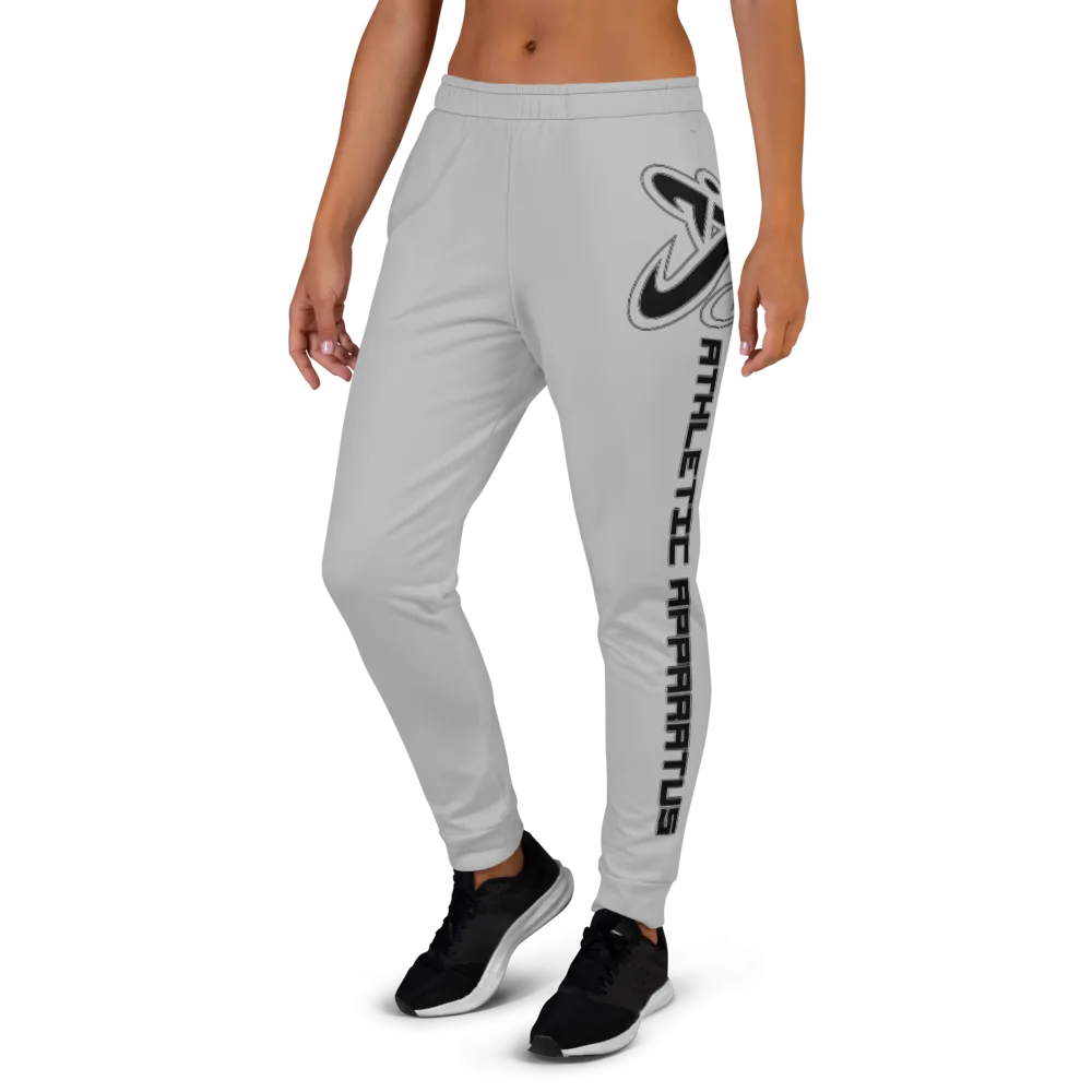 Athletic Apparatus Grey 2 Black Logo Women's Joggers