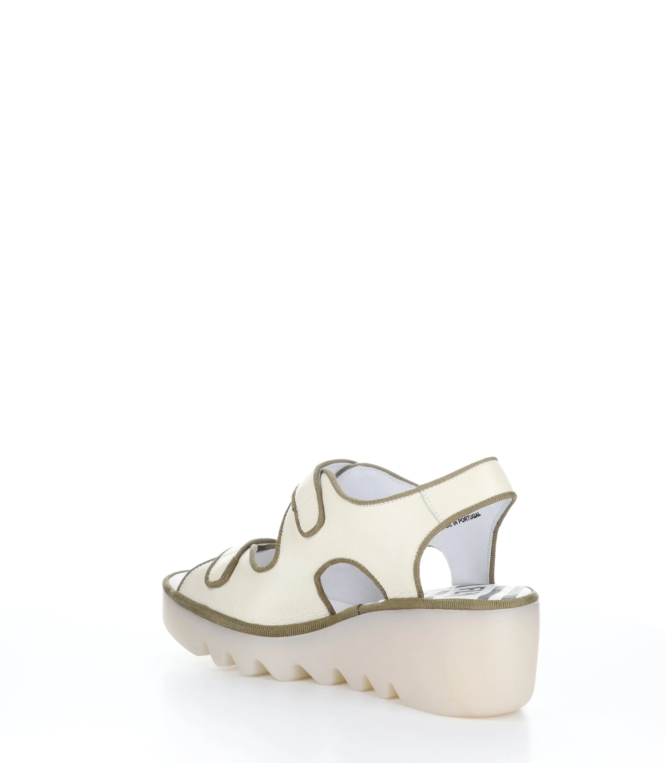 BARA355FLY OFF WHITE Wedge Sandals|BARA355FLY Chaussures �� Bout Rond in Blanc