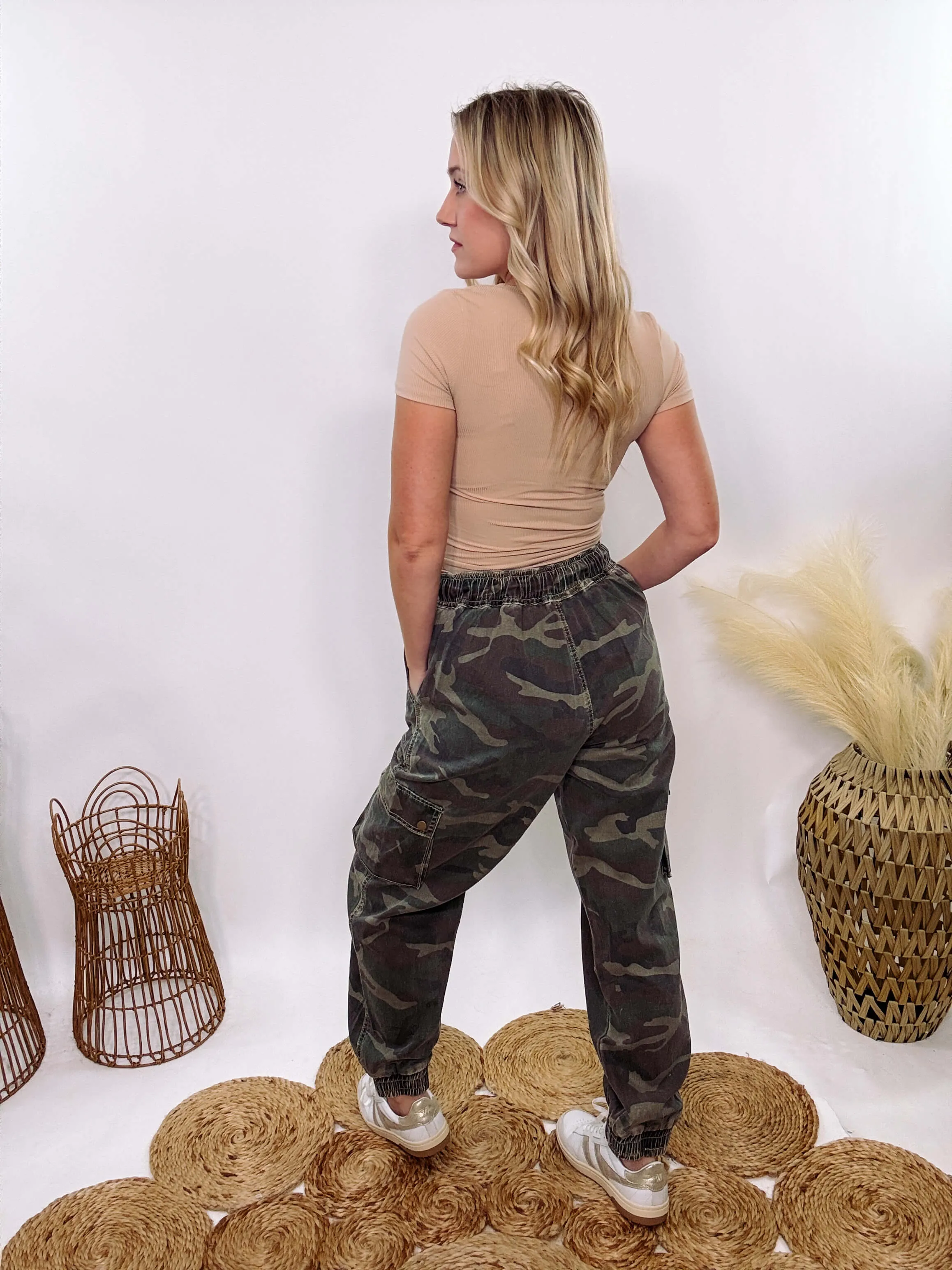 Camo Cargo Jogger Pants by POL