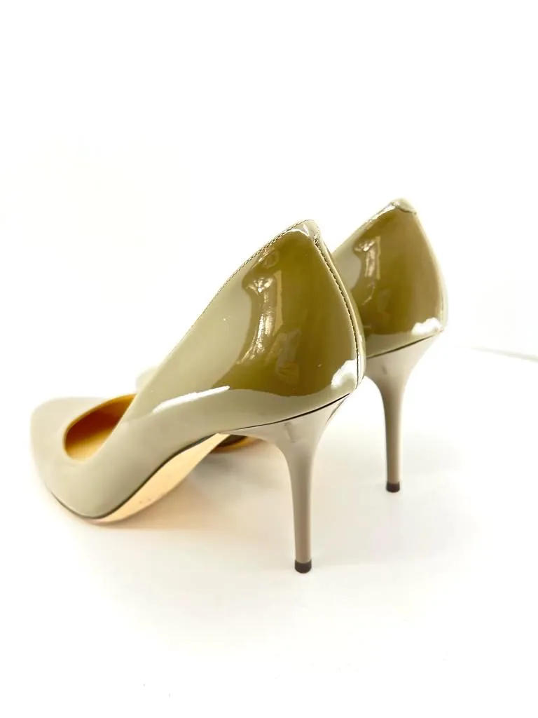 JIMMY CHOO ANOUK PATENT LEATHER PUMPS