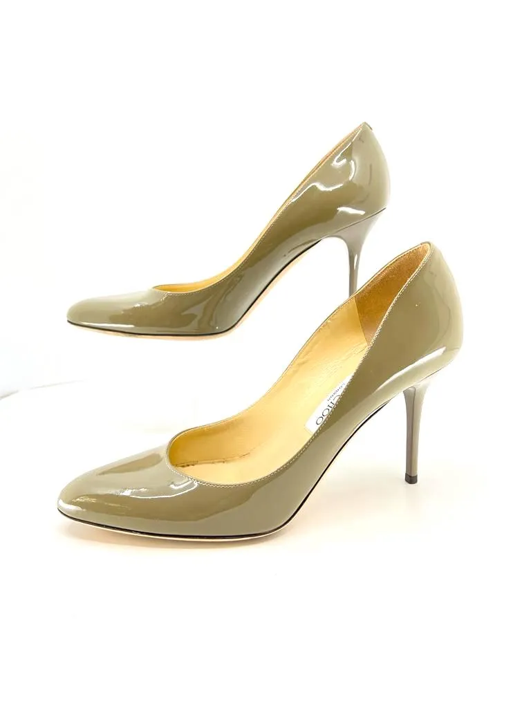 JIMMY CHOO ANOUK PATENT LEATHER PUMPS