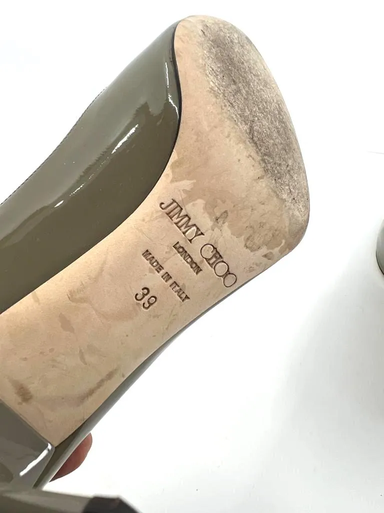 JIMMY CHOO ANOUK PATENT LEATHER PUMPS
