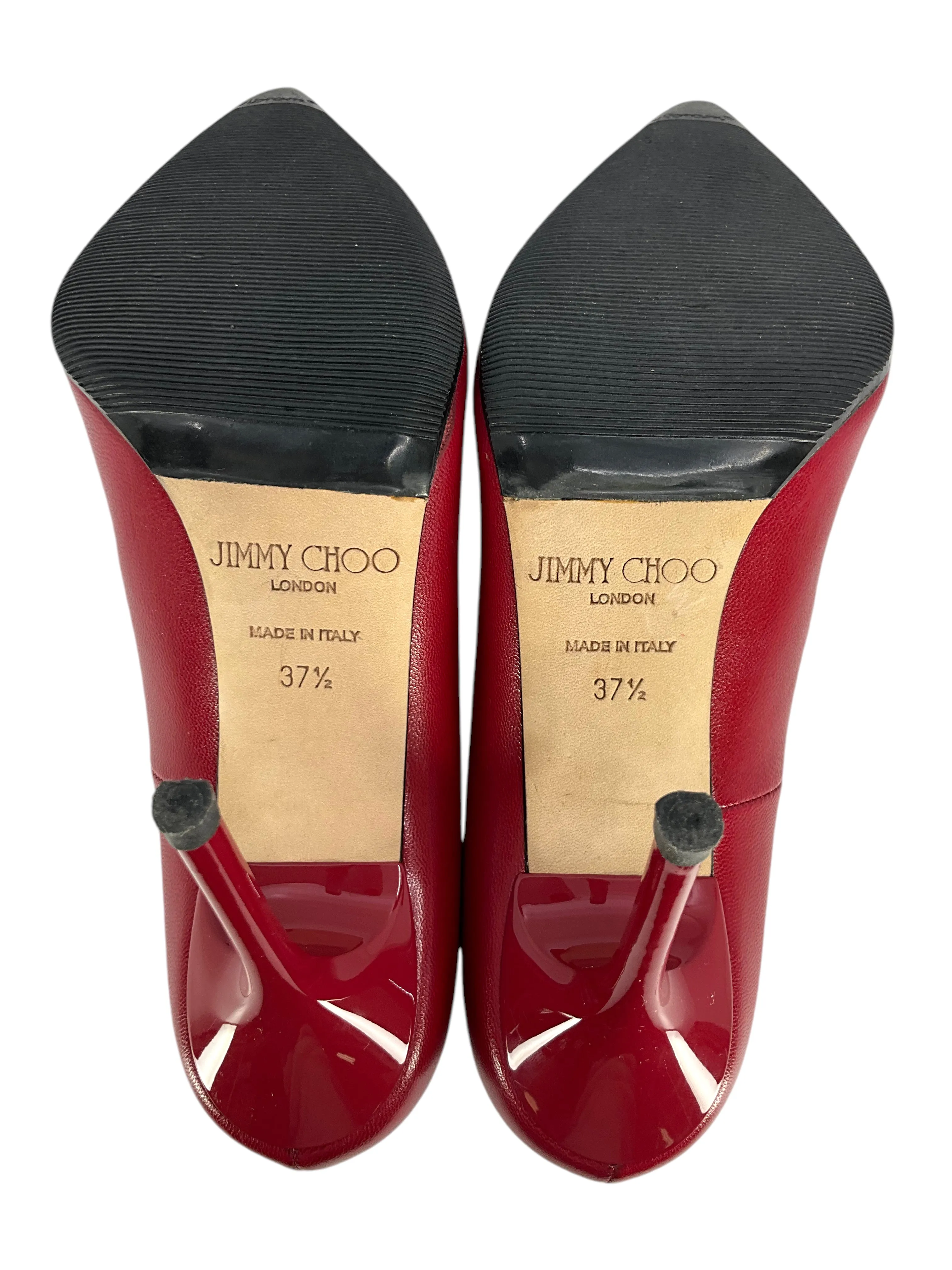Jimmy Choo Leather Point Toe Pumps Size 7.5