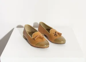 Leather Loafer in Lime - Fashionable Choice