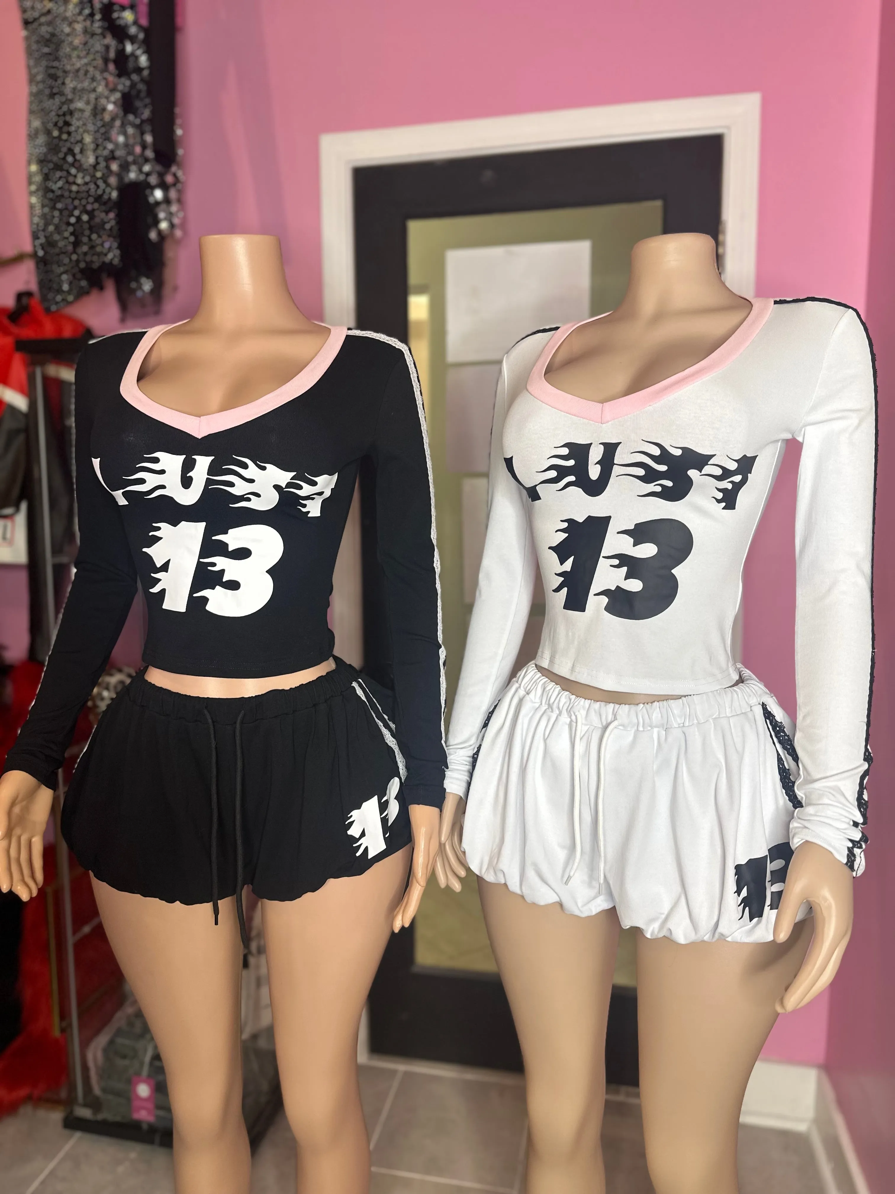 Lust 13 Bubble Shorts Set- Various Colors