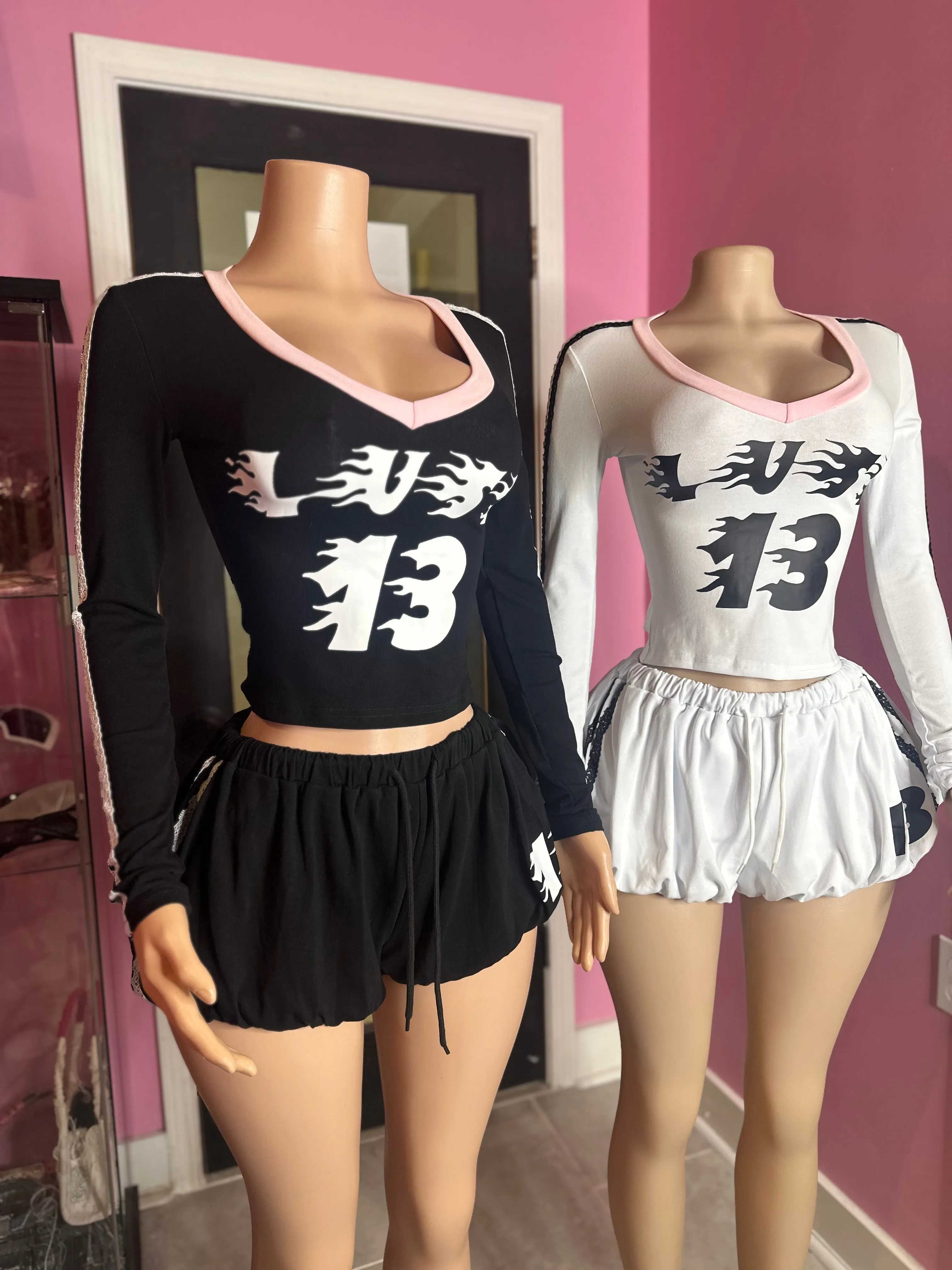 Lust 13 Bubble Shorts Set- Various Colors