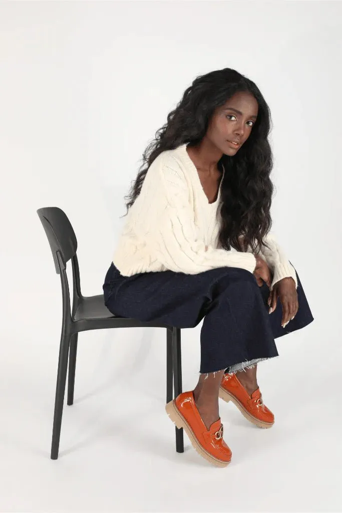 NAOT Fremont - Burnt Orange Patent Leather