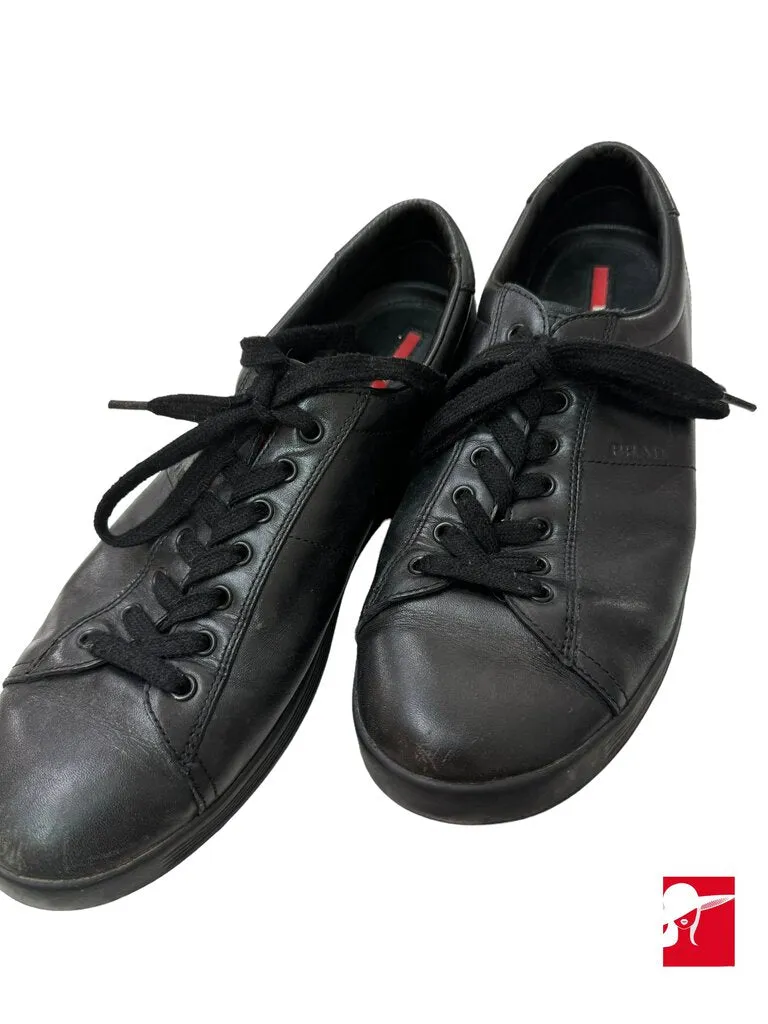 Prada men's leather lace up sneakers 4E 2860 size 7.5