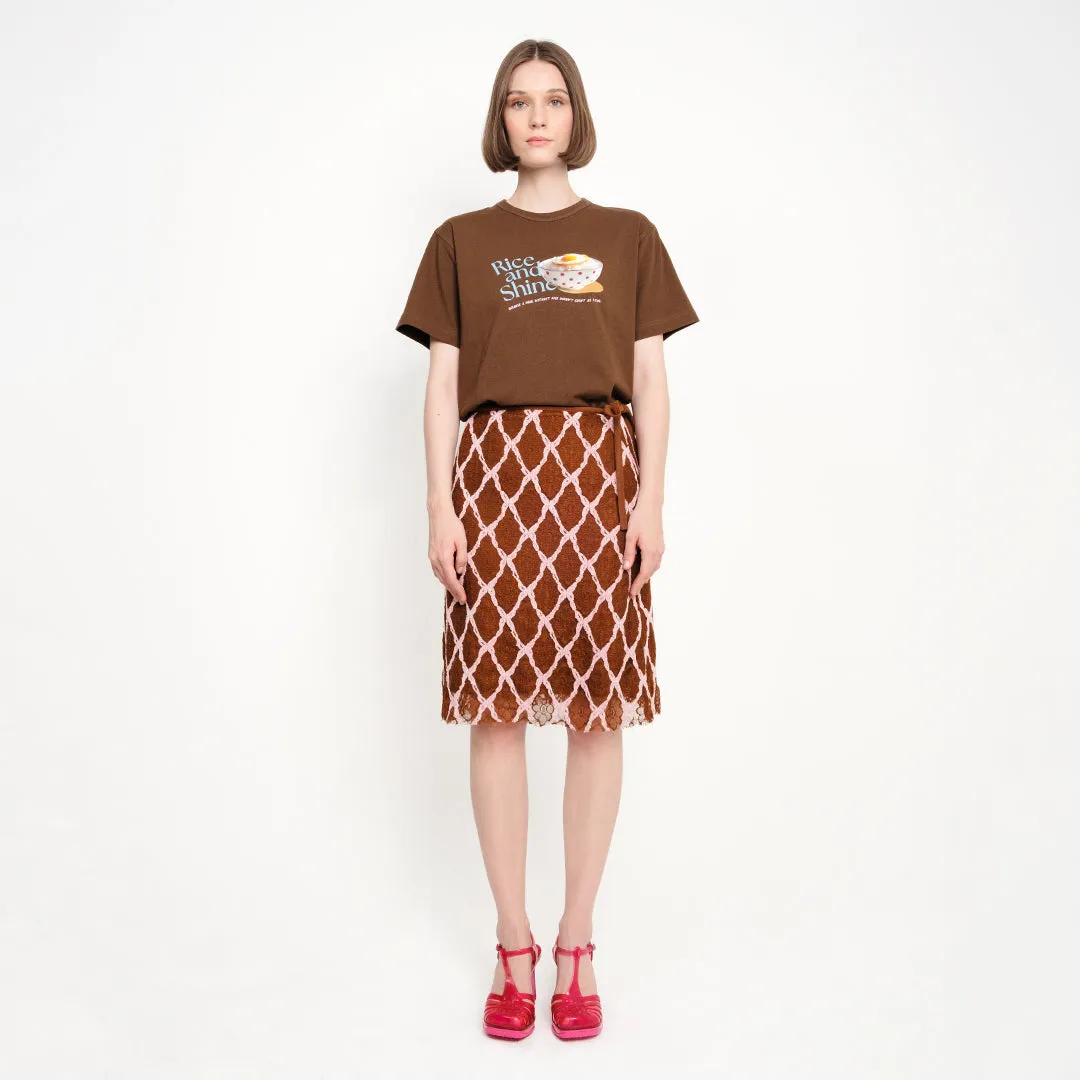 RICE & SHINE TEE - BROWN