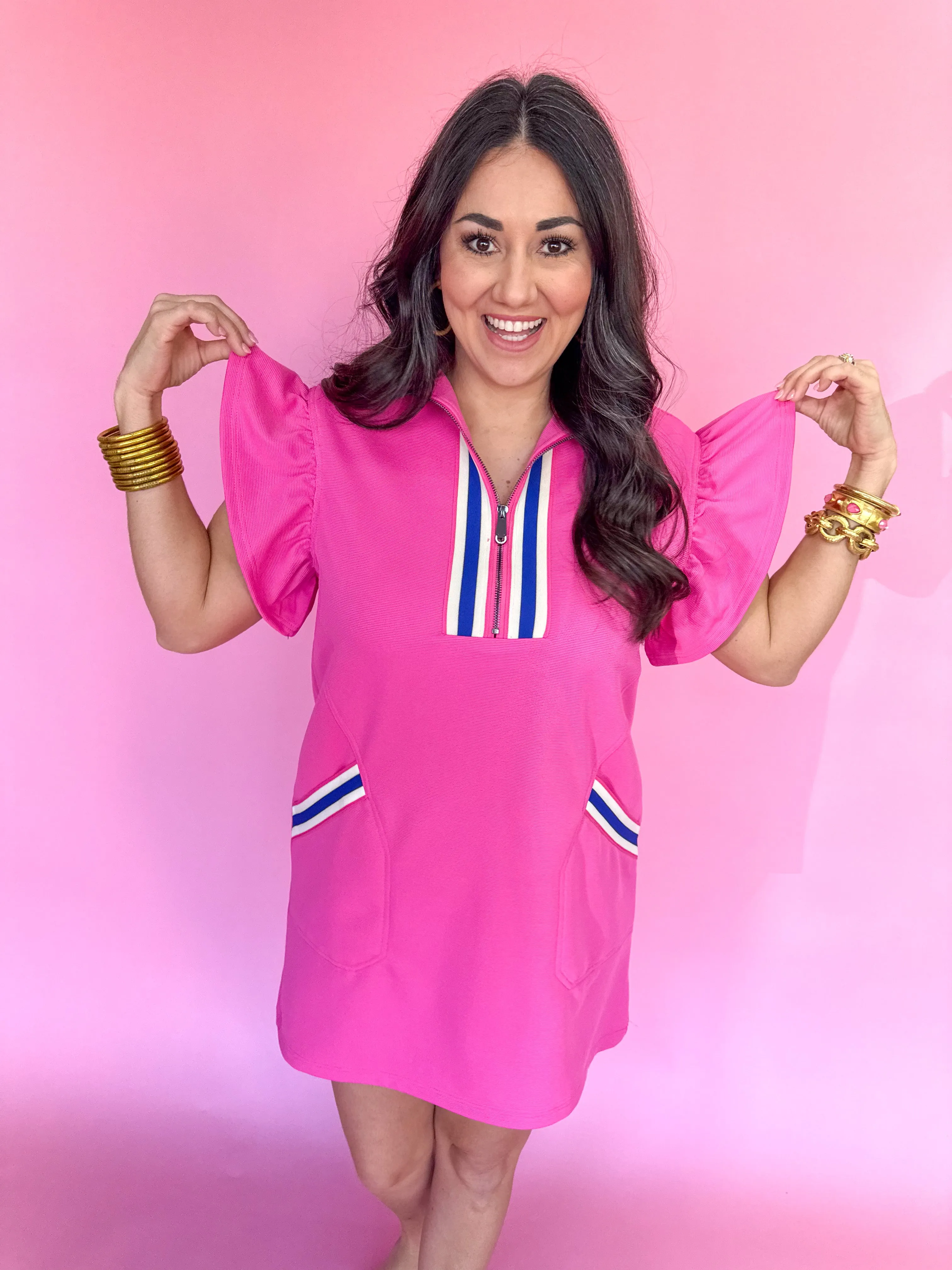 Right On Time Dress - Pink