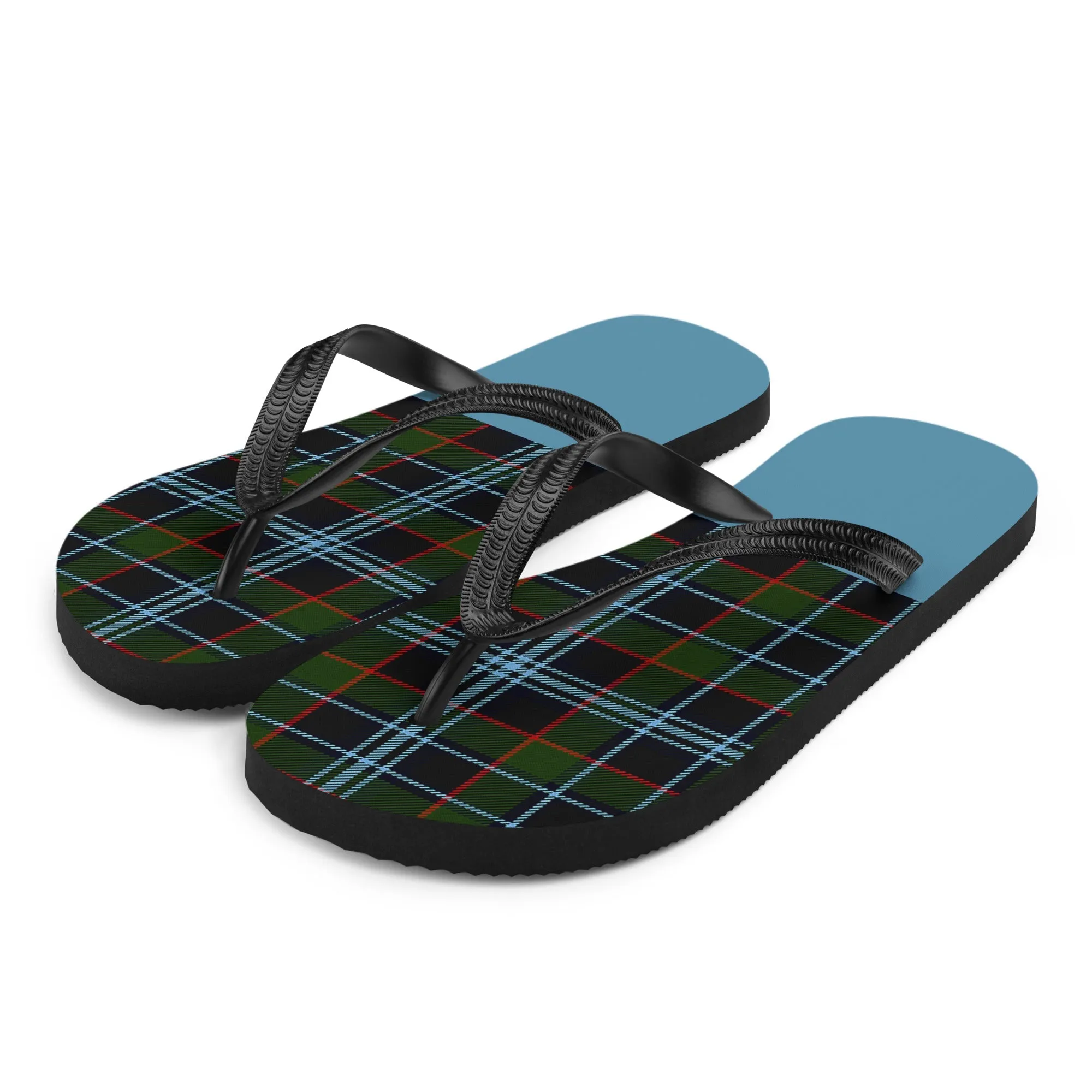 Tartan Blues Flip-Flops