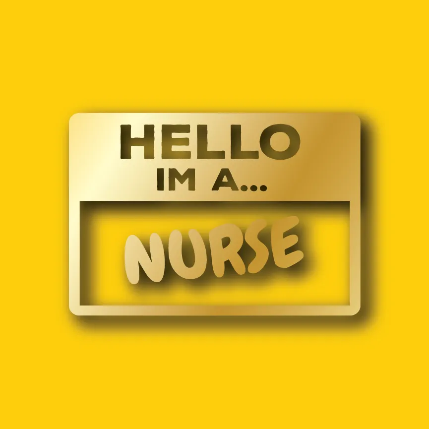 Vehicle Sticker: Nurse Hello