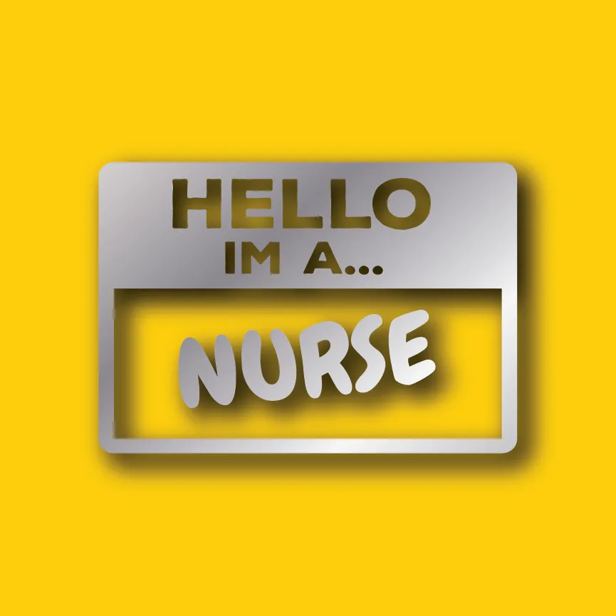 Vehicle Sticker: Nurse Hello
