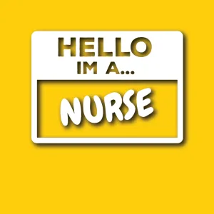 Vehicle Sticker: Nurse Hello