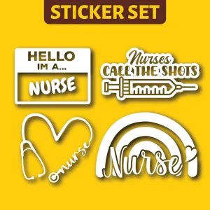 Vehicle Sticker: Nurse Set