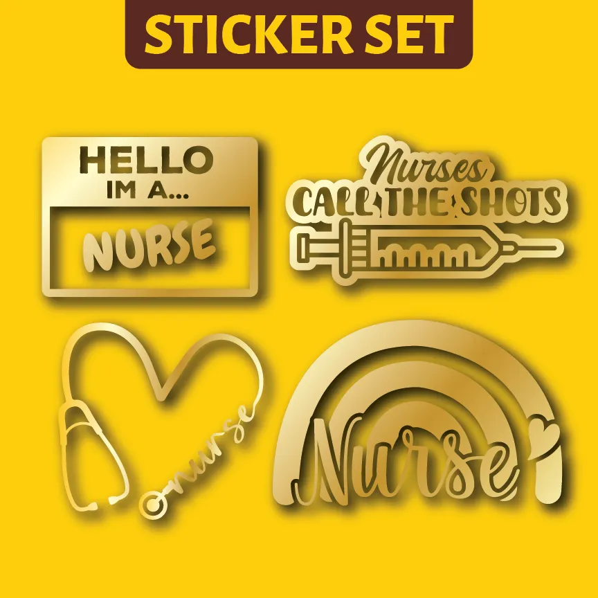 Vehicle Sticker: Nurse Set