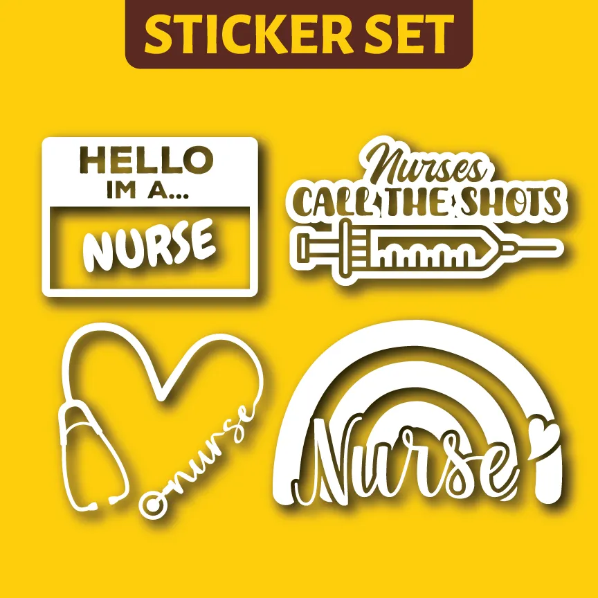 Vehicle Sticker: Nurse Set
