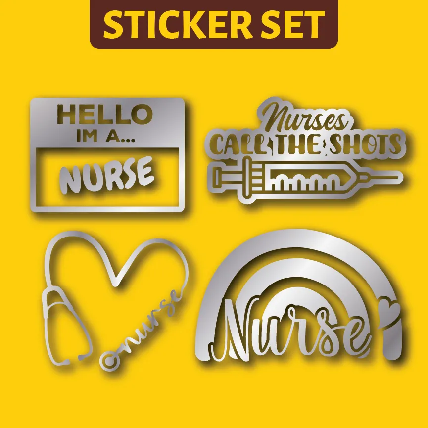 Vehicle Sticker: Nurse Set