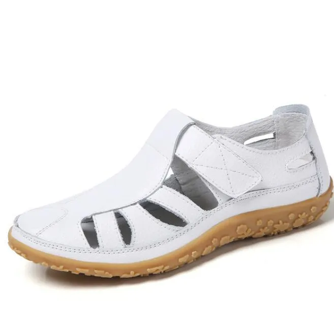 Women Gladiator Sandals Shoes Genuine Leather