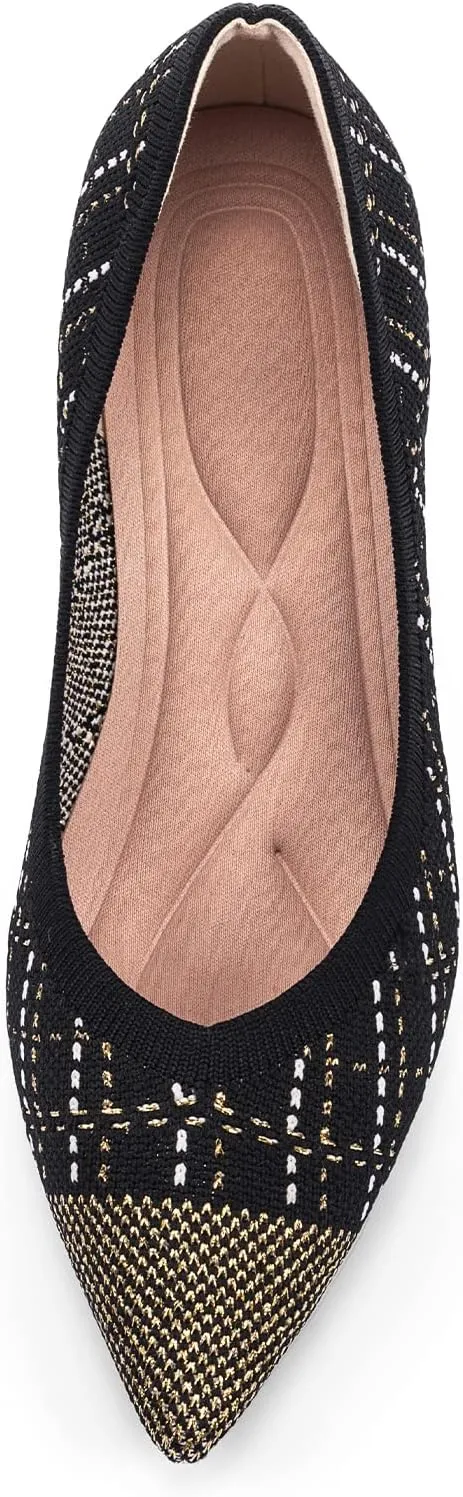 Womens Low Heel Pointed Toe Pump Shoes
