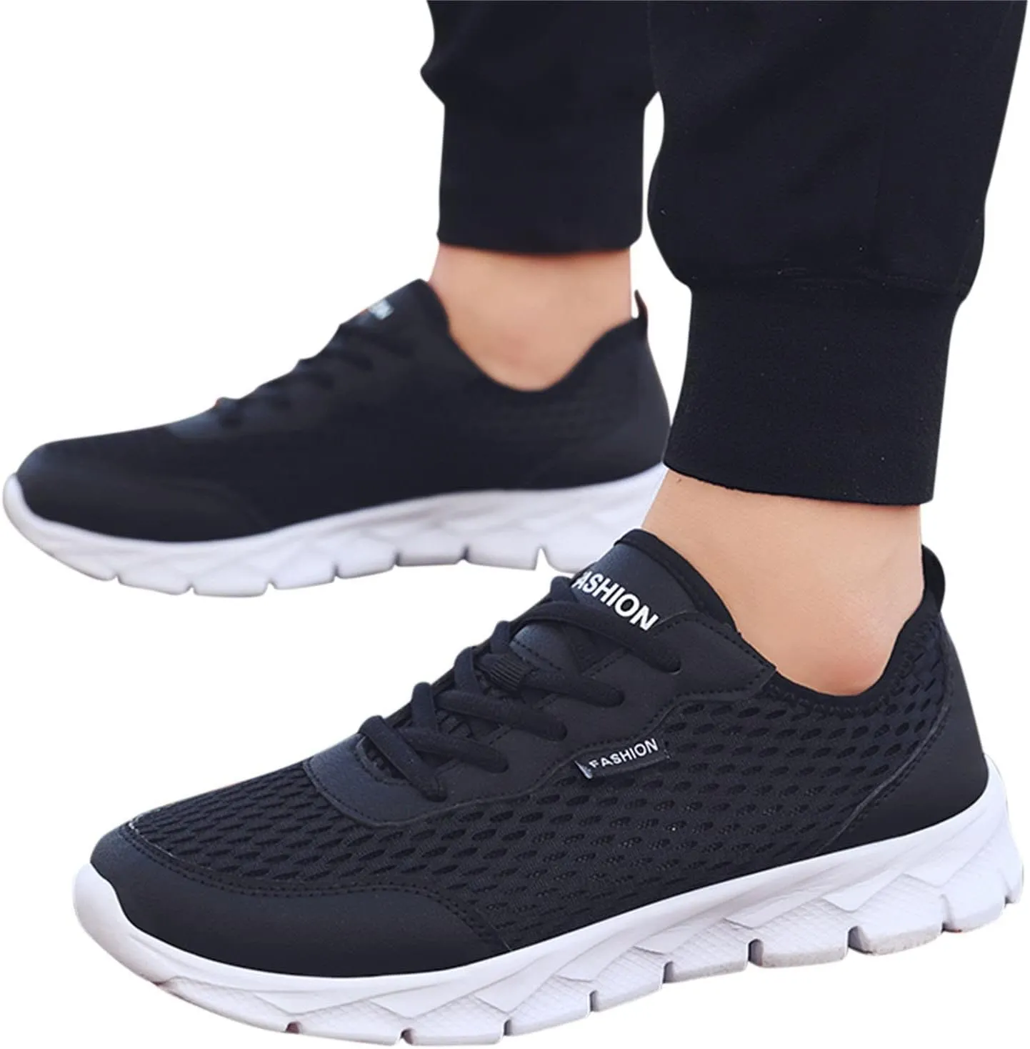 Women's Rhinestone Mesh Slip On Walking Shoes Fashion Breathable Walking Shoes Women Slip On Casual Black Shoes Dress Sneakers Black Tennis Shoe Cross Trainer Shoe