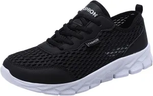 Women's Rhinestone Mesh Slip On Walking Shoes Fashion Breathable Walking Shoes Women Slip On Casual Black Shoes Dress Sneakers Black Tennis Shoe Cross Trainer Shoe