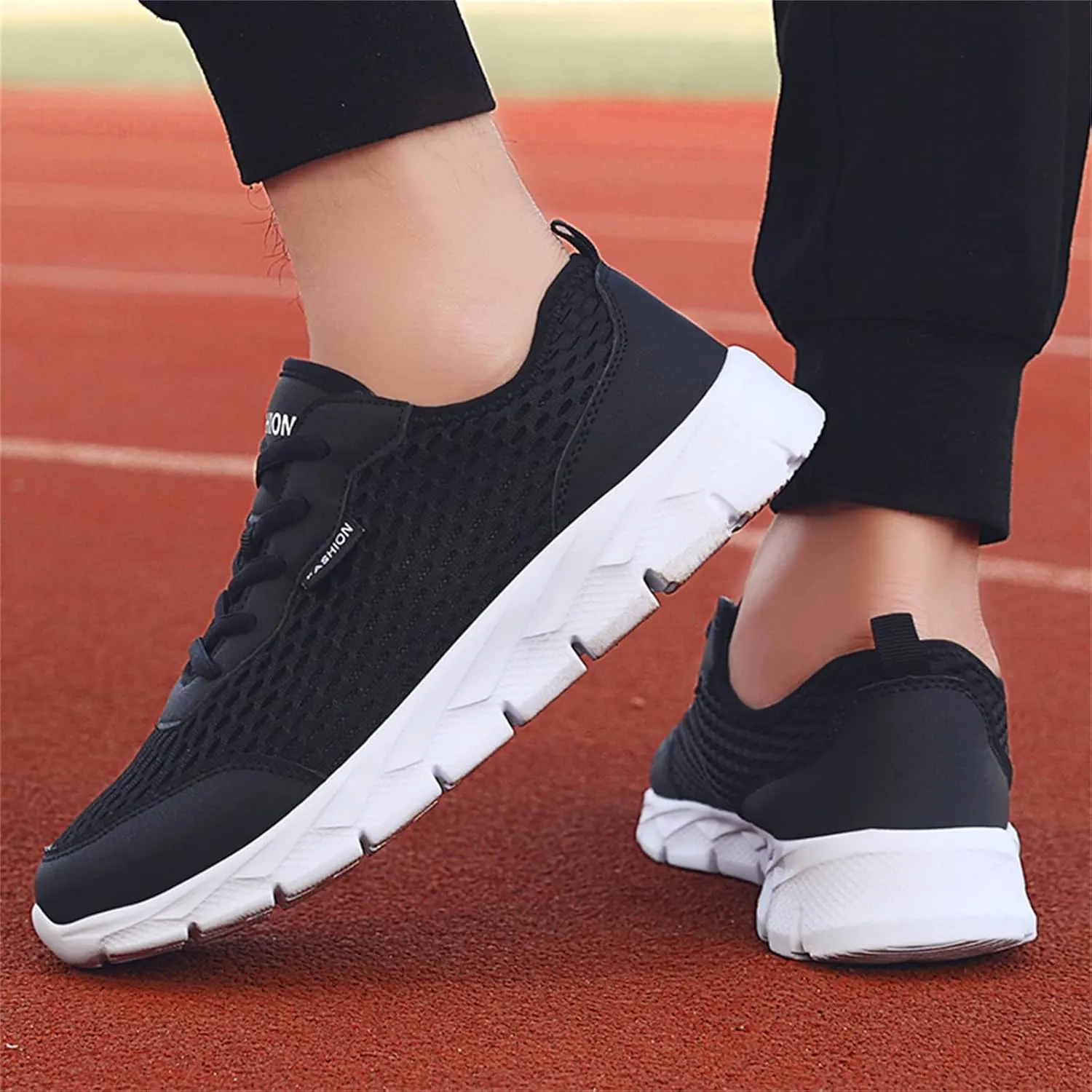 Women's Rhinestone Mesh Slip On Walking Shoes Fashion Breathable Walking Shoes Women Slip On Casual Black Shoes Dress Sneakers Black Tennis Shoe Cross Trainer Shoe